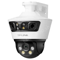 Panoramic stitching trinocular outdoor gunball linkage camera